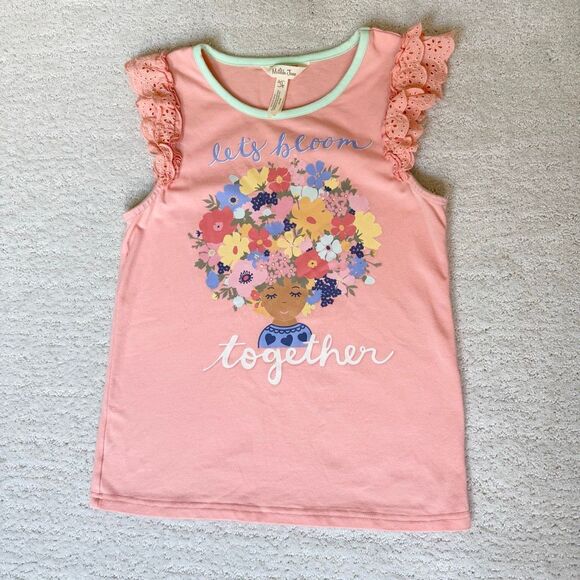 Matilda Jane Dream Chasers Flutter Eyelet Sleeve Let’s Bloom Together NWOT Print - Picture 1 of 10
